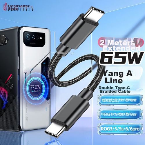 Cable Chao Fan USB-C a USB-C 65W Negro