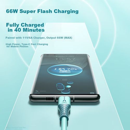 Cable Nengshi Swoosh 3 en 1 Lightning Type-C Micro USB Azul