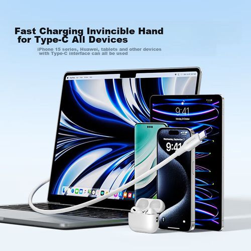 Cable SAMZHE Tipo C a Lightning 2m Blanco