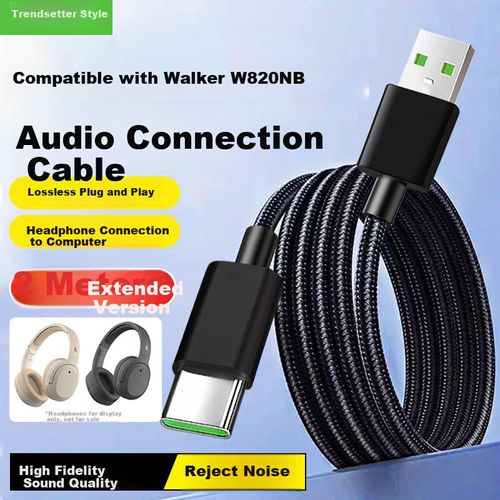 Cable Yingqian V Tipo C Audio y Carga Negro