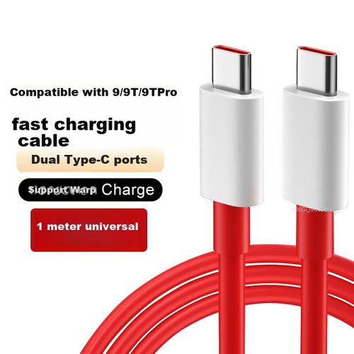 Cable Yingqian YQ Tipo C Doble Tipo C Rojo