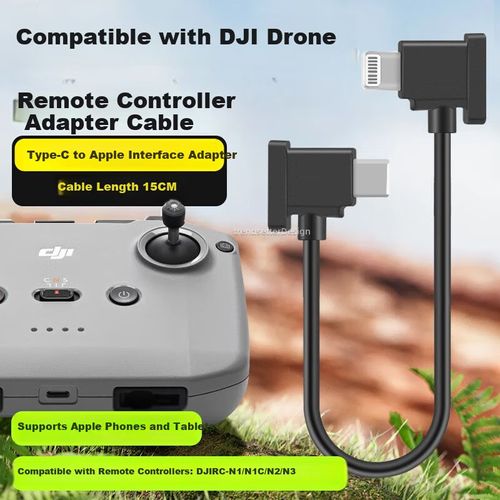Adaptador Yingqian cable mando DJI Tipo iPhone Negro