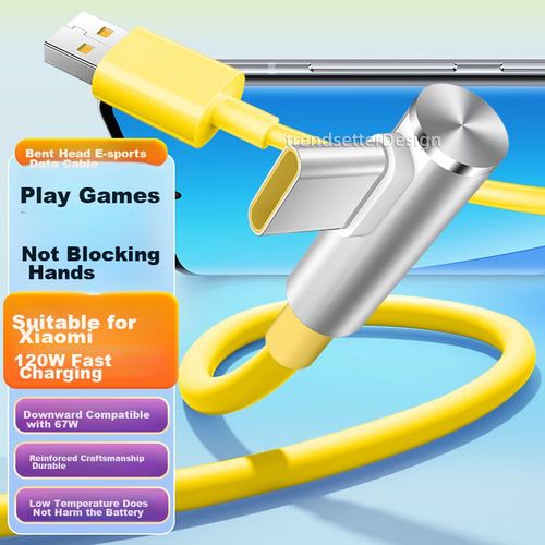 Cable Yingqian Trendsetter USB-A a Tipo-C Amarillo