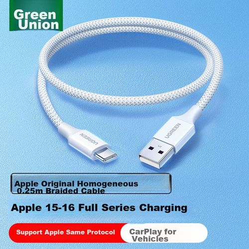 Cable UGREEN L510 USB-C a USB-C Negro 0.25m