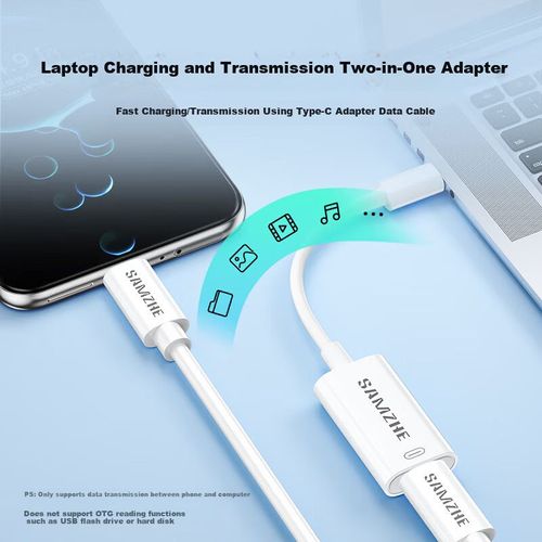 Adaptador SAMZHE Tipo C a Lightning Blanco