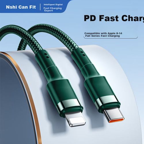 Cable Nengshi Tipo C a Apple 30W Verde