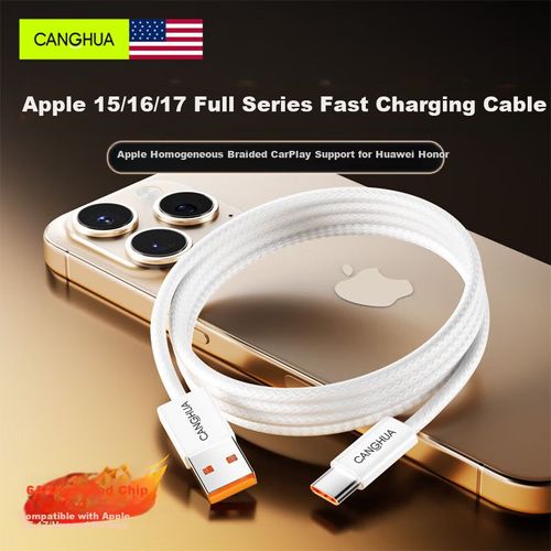 Cable CangHua USB Tipo C a Lightning Negro