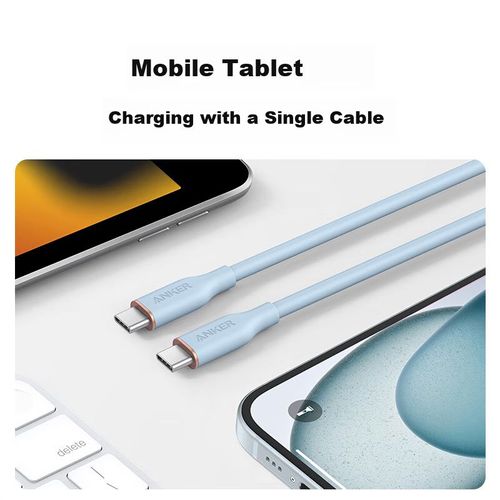 Cable ANKER Tipo C Doble 240W Morado