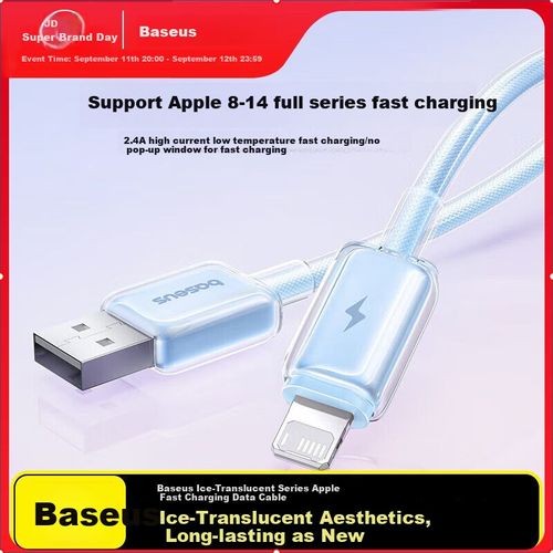 Cable Baseus Lightning 2m Azul Estrellas