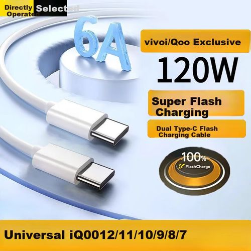 Cable TenFlash 120W Tipo C a Tipo C Dual Negro