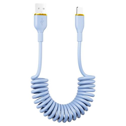 Cable LENVOG Retráctil Lightning Azul