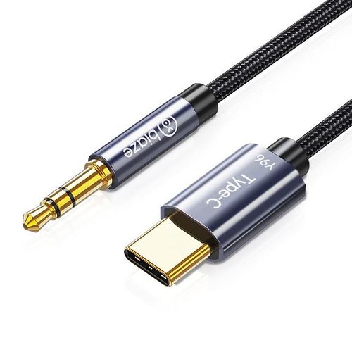 Adaptador BIAZE USB-C a 3.5 mm Negro