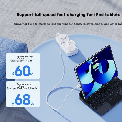 Cable Nshi PD100W Tipo C a Tipo C Negro 2m