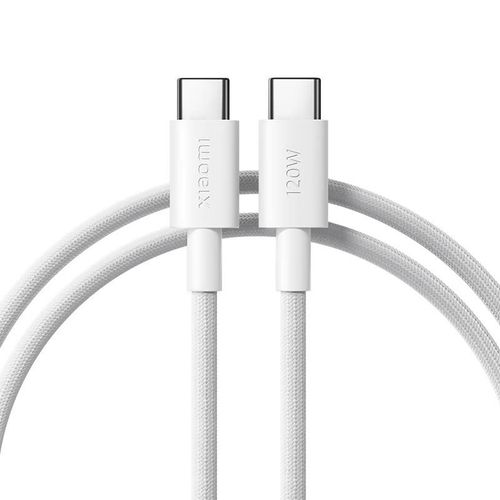 Cable USB-C Xiaomi 6A USB-C a USB-C Blanco 2m