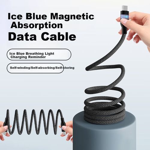 Cable ZiTai Magnético Tipo C a USB Negro 1m