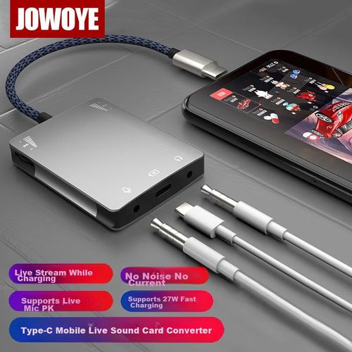 Adaptador JOWOYE Tipo C a Lightning Negro