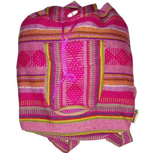 Morral Hecho a Mano MXMUY-001 MuyaColors Mochila de Hilo Hecha por Mexicanos