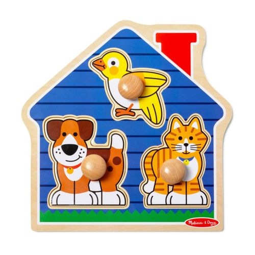 Rompecabezas Melissa & Doug Pets Jumbo de madera de 1 año o más