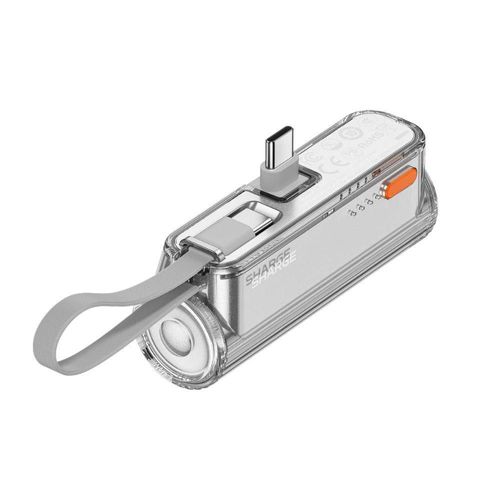 Power Bank Sharge Flow Mini 2 5000mAh Carga Rápida USB-C Lightning