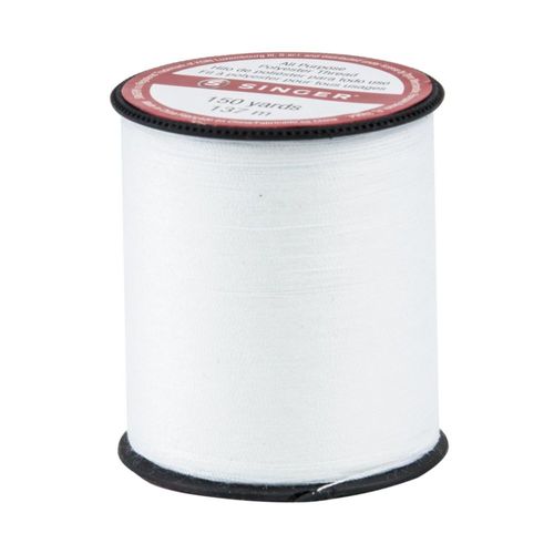 Thread SINGER poliéster multiusos 150 yardas paquete de 1 unidad color blanco