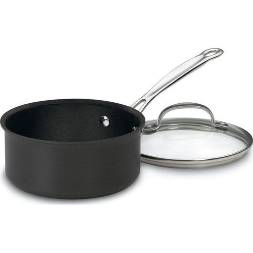 Cacerola Cuisinart Chef's Classic antiadherente de 15 L con tapa negra