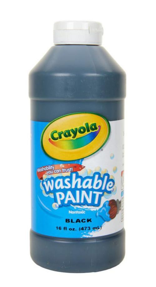Paint Crayola lavable color negro 473 ml