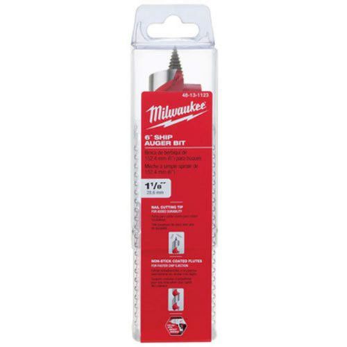Broca tipo barrena para barcos Milwaukee 48-13-1123 1-1/8 pulgadas x 15 cm