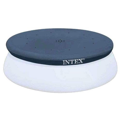 Cubierta de piscina Intex 28021E para piscinas redondas fáciles de instalar de 10 pies
