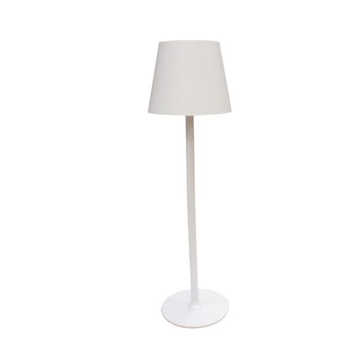 Ilios Innova | Lámpara de Mesa LED Minimalista Blanca con Botón Táctil, Diseño Moderno Recargable, Luz Decorativa para Sala, Recámara u Oficina