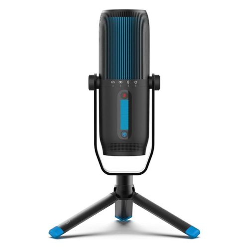 JLab Talk Pro Micrófono USB 192kHz Profesional - USB-C - 4 Patrones Polares con Control de Ganancia, Mute y Silencio rápido - Color Negro