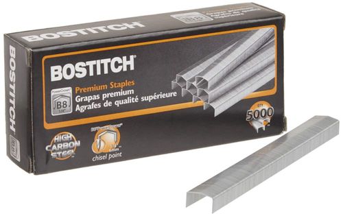 Staples Bostitch B8 PowerCrown Premium con patas de acero de 0.25 pulgadas