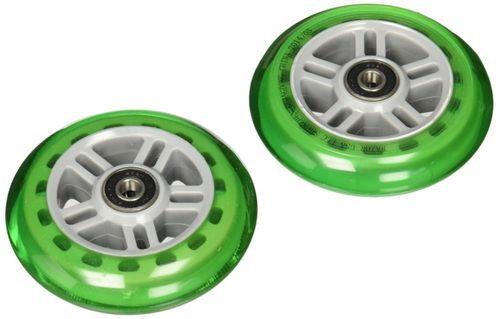 Juego de ruedas de repuesto para Razor Scooter con rodamientos color verde