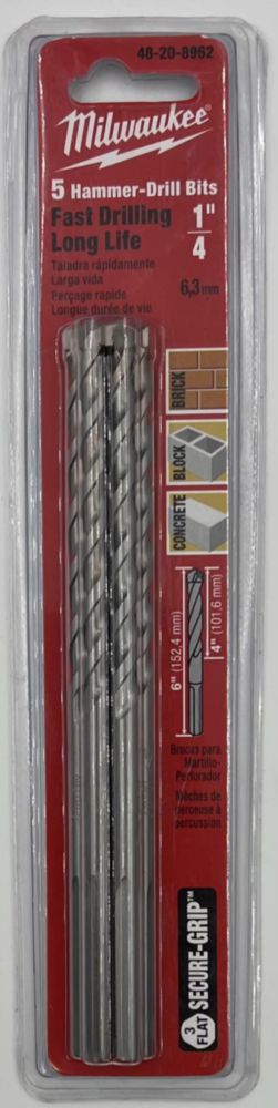 Broca percutora Milwaukee 48-20-8962 6 x 10 x 15 mm paquete de 5