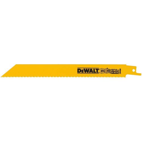 Hojas de sierra recíproca DEWALT DW4846 20 cm 10/14 TPI paquete de 5