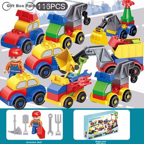 Bloques De Construcción Snaen Auto Policía Transformable Grandes