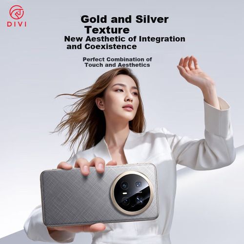 Funda Para HUAWEI Mate70 Pro DIVI Cuero Dorado Resistente a Impactos