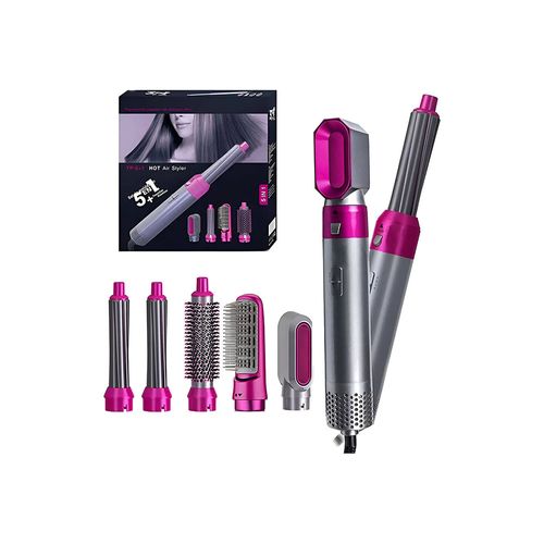 Cepillo 5 en 1, seca, moldea, riza, alacia y da volumen