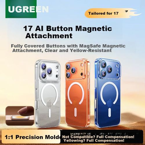 Funda Para IPHONE 17 Pro UGREEN TPU Transparente Resistente al agua