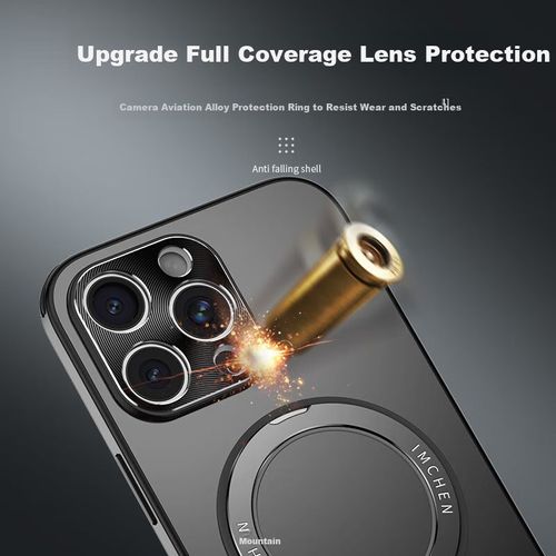 Funda Para IPHONE 13 Pro Max IM-CHEN Silicona Negro Resistente a golpes