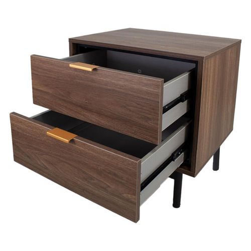 Buró 50x40 cm Color Nogal con Diseño Moderno y Espacio Amplio