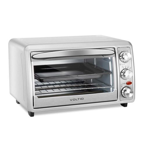 Horno eléctrico tostador 24 lt de mesa 1500 w acero inox