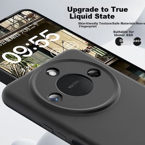 Funda Para HONOR X60 Shangsu Silicona Negro