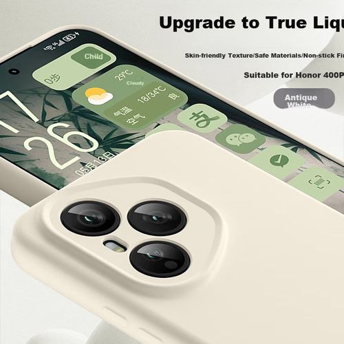 Funda Para HONOR 400 Pro Shangsu Silicona Blanco Vintage