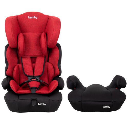 Autoasiento para carro silla de bebe seguridad 9m a 11 años rojo