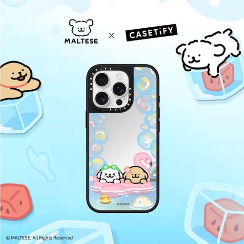 Funda Para IPHONE 16 Pro CASETIFY Mirror MagSafe Blanco