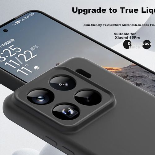 Funda Para XIAOMI 15 Pro ShangSu Silicona Negro