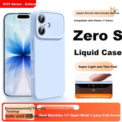 Funda Para IPHONE 17 DIVI Silicona Líquida Azul