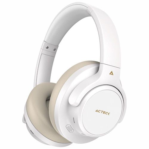 Audifonos diadema inalambrica acteck hp750 microfono blanco