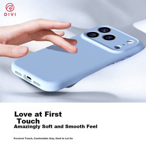 Funda Para IPHONE 17 Pro DIVI Silicona Líquida Azul