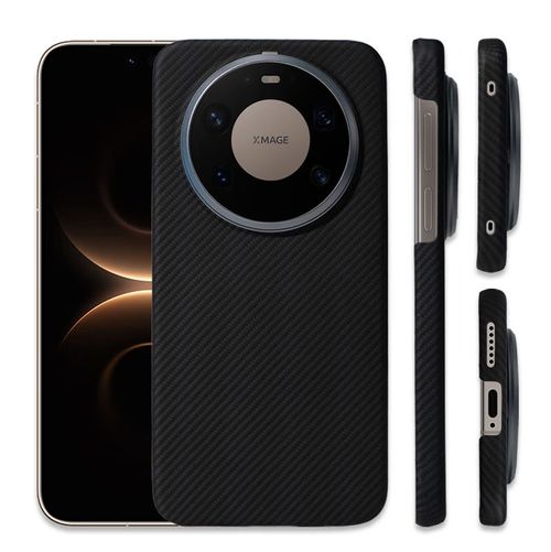 Funda Para HUAWEI Mate80 Pro Kevlar Negro Resistente al agua